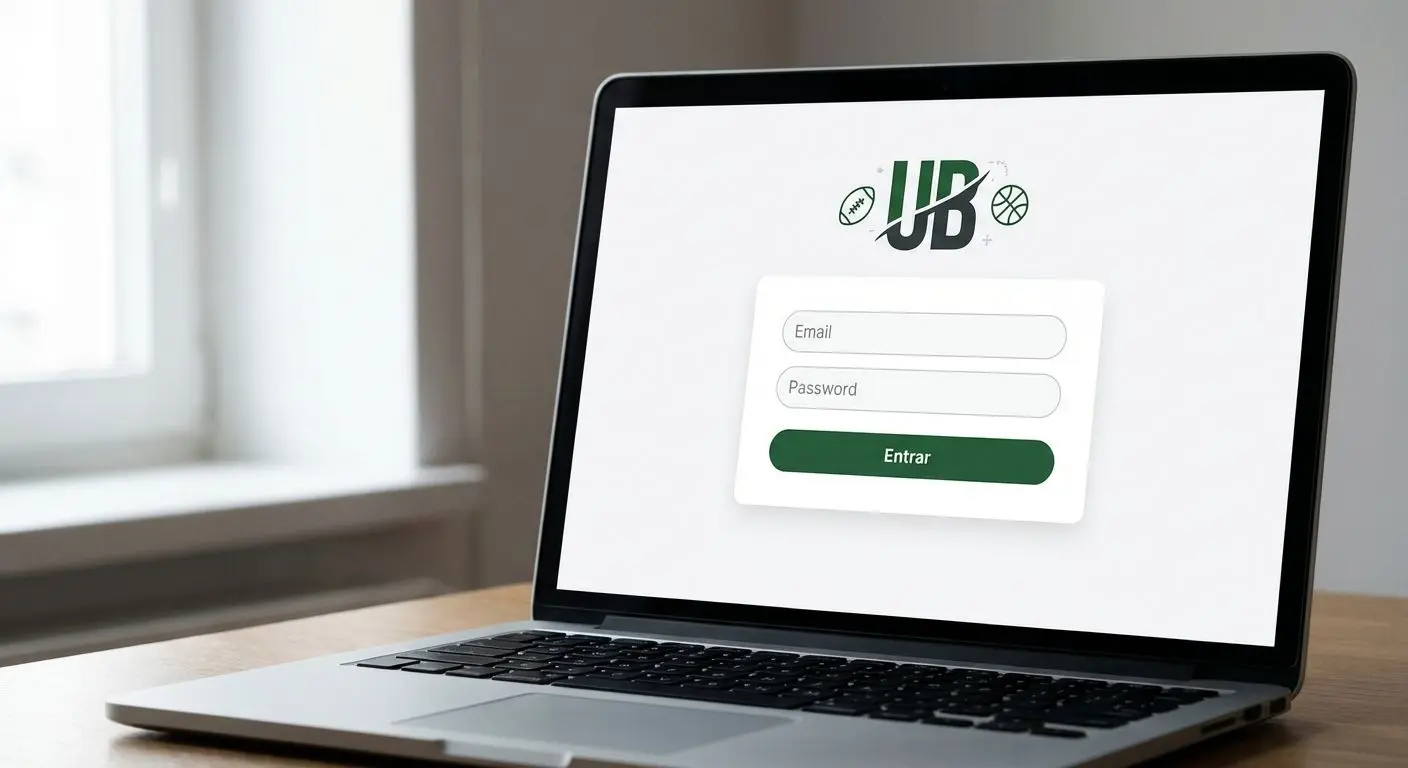 Tela com formulário de login da BetEsporte com campos de e-mail e senha