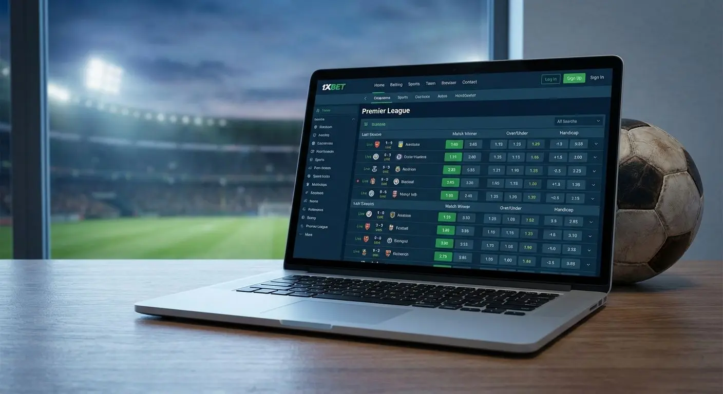 Interface da Betesporte com lista de jogos de futebol e odds em destaque