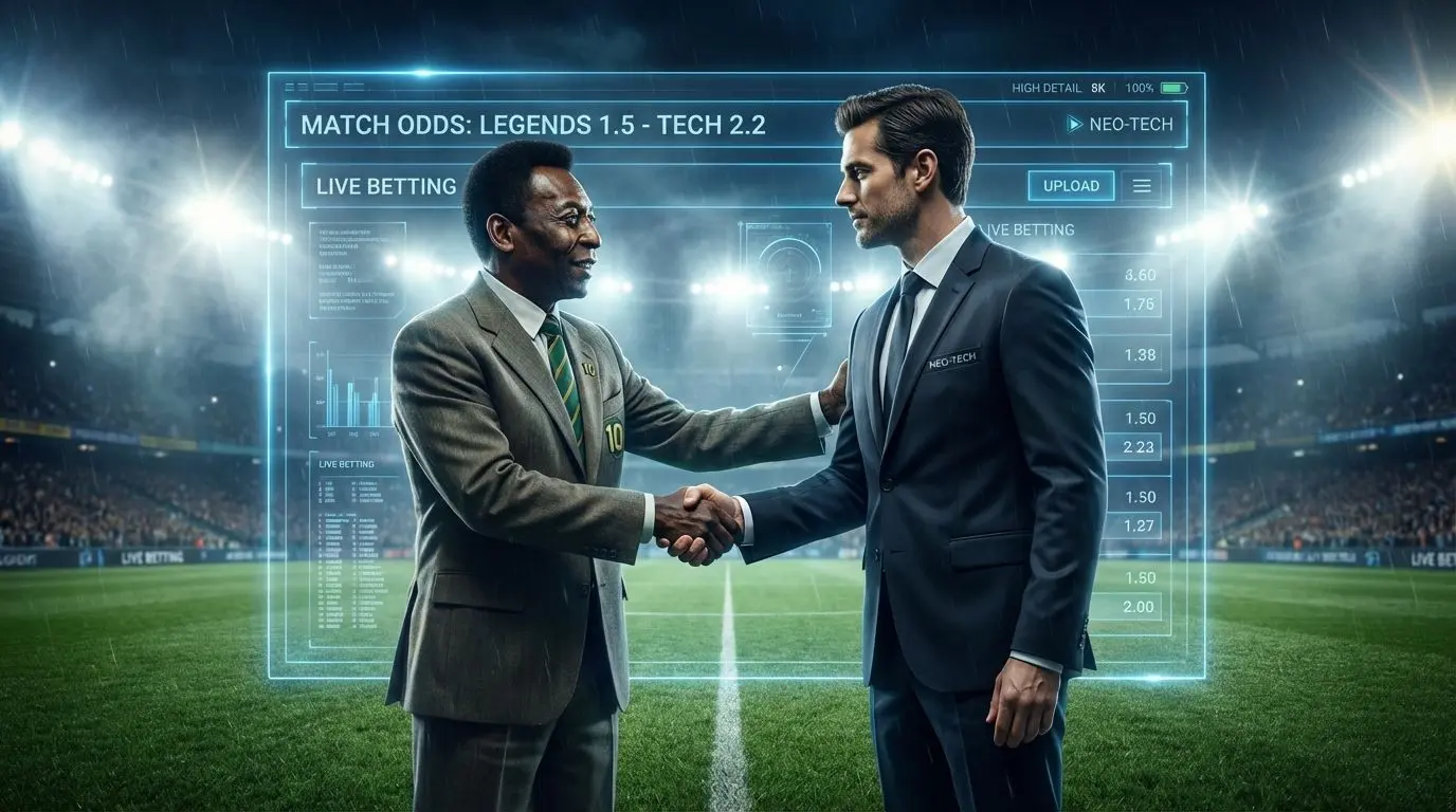 Parceria de marca entre ídolo do futebol e plataforma de apostas esportivas