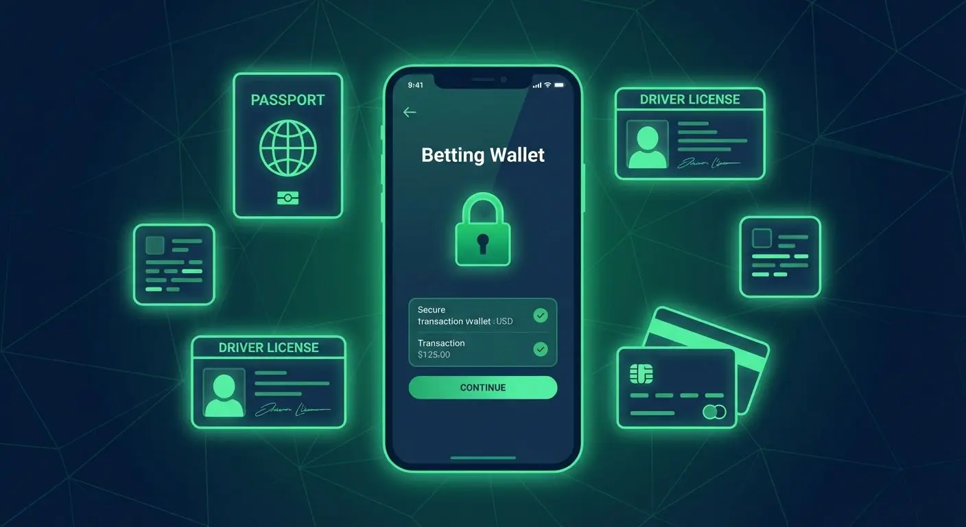 Ilustração de segurança com cadeado e documentos para verificação KYC